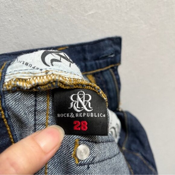 Rock & Republic skinny slim fit denim jeans Sz 28 - Picture 7 of 12